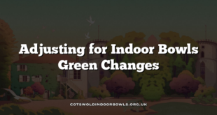 Adjusting for Indoor Bowls Green Changes