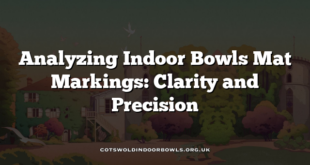 Analyzing Indoor Bowls Mat Markings: Clarity and Precision