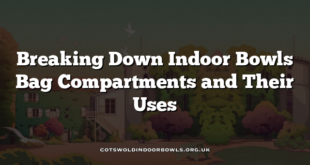 Breaking Down Indoor Bowls Bag Compartments and Their Uses