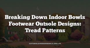 Breaking Down Indoor Bowls Footwear Outsole Designs: Tread Patterns