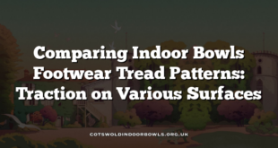 Comparing Indoor Bowls Footwear Tread Patterns: Traction on Various Surfaces