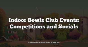 Indoor Bowls Club Events: Competitions and Socials
