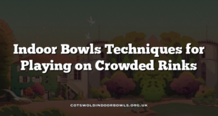 Indoor Bowls Techniques for Playing on Crowded Rinks