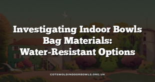 Investigating Indoor Bowls Bag Materials: Water-Resistant Options