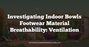 Investigating Indoor Bowls Footwear Material Breathability: Ventilation