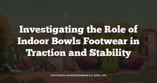 Investigating the Role of Indoor Bowls Footwear in Traction and Stability