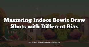 Mastering Indoor Bowls Draw Shots with Different Bias