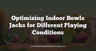 Optimizing Indoor Bowls Jacks for Different Playing Conditions