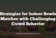 Strategies for Indoor Bowls Matches with Challenging Crowd Behavior