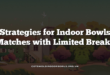 Strategies for Indoor Bowls Matches with Limited Breaks