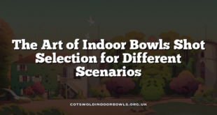 The Art of Indoor Bowls Shot Selection for Different Scenarios