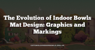 The Evolution of Indoor Bowls Mat Design: Graphics and Markings