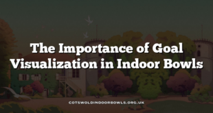 The Importance of Goal Visualization in Indoor Bowls